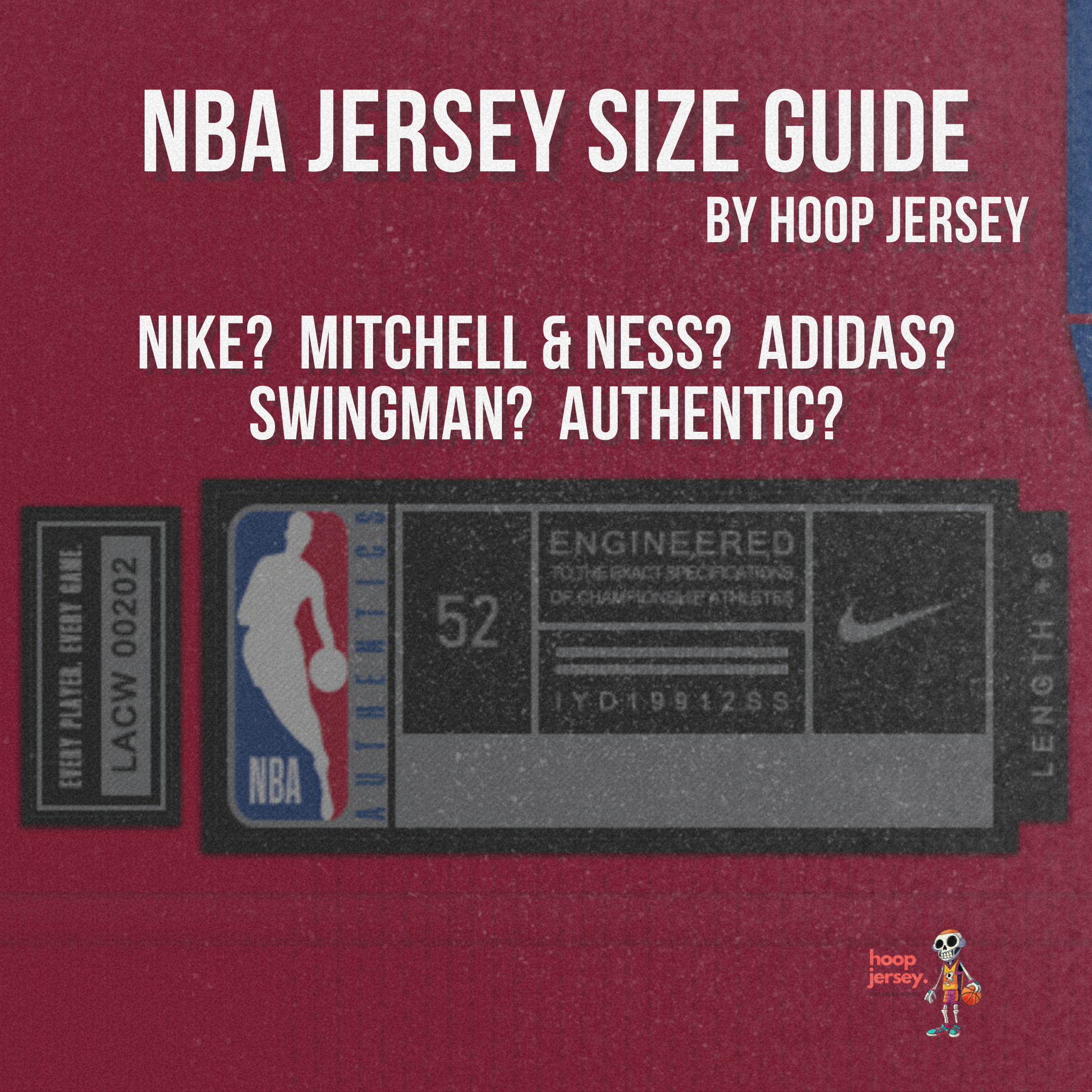 Detail Size Guide to NBA Jersey - Hoop Jersey Store