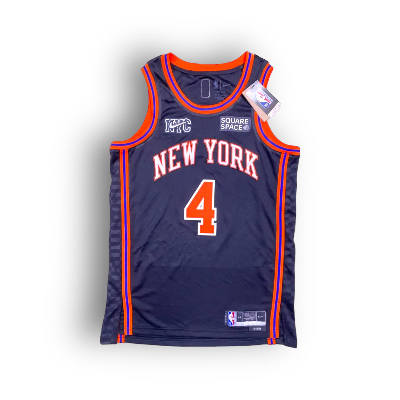 Derrick Rose New York Knicks 2021-2022 City Edition Nike Swingman Jersey - Black/Orange - Hoop Jersey Store