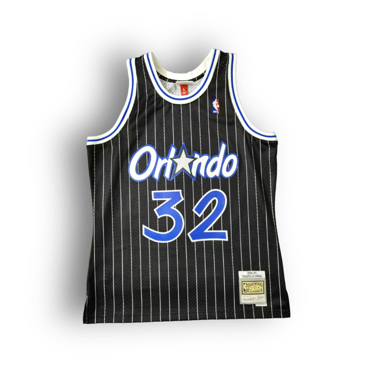 Shaquille O'Neal 1994-1995 Orlando Magic Alternate Mitchell & Ness Swingman Jersey - Black - Hoop Jersey Store