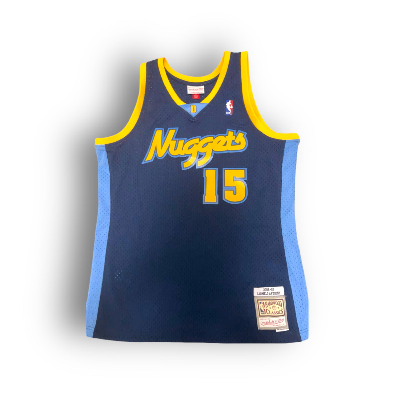 Carmelo Anthony 2006-2007 Denver Nuggets Alternate Mitchell & Ness Swingman Jersey - Blue - Hoop Jersey Store