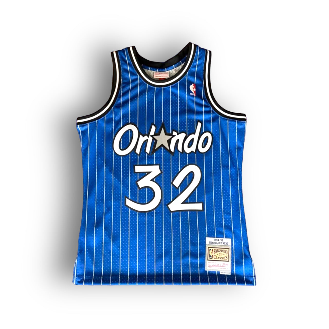 Shaquille O'Neal 1994-1995 Orlando Magic Away Mitchell & Ness Swingman Jersey - Blue - Hoop Jersey Store