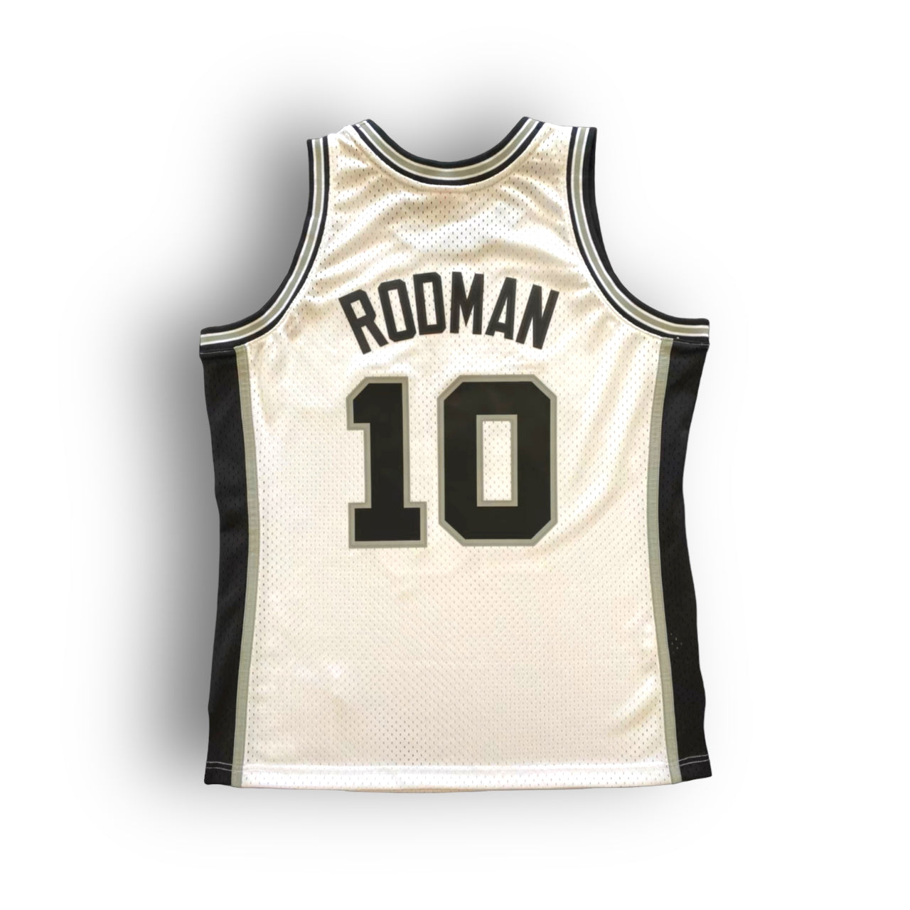 Dennis Rodman 1993-1994 San Antonio Spurs Home Mitchell & Ness Swingman Jersey - White - Hoop Jersey Store