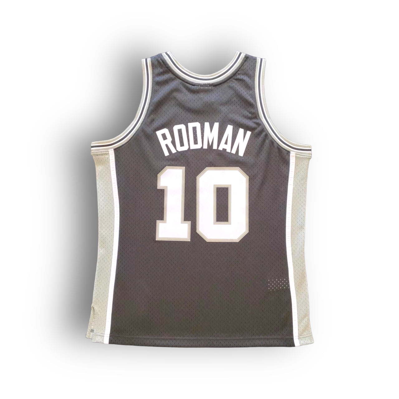 Dennis Rodman 1993-1994 San Antonio Spurs Away Mitchell & Ness Swingman Jersey - Black - Hoop Jersey Store
