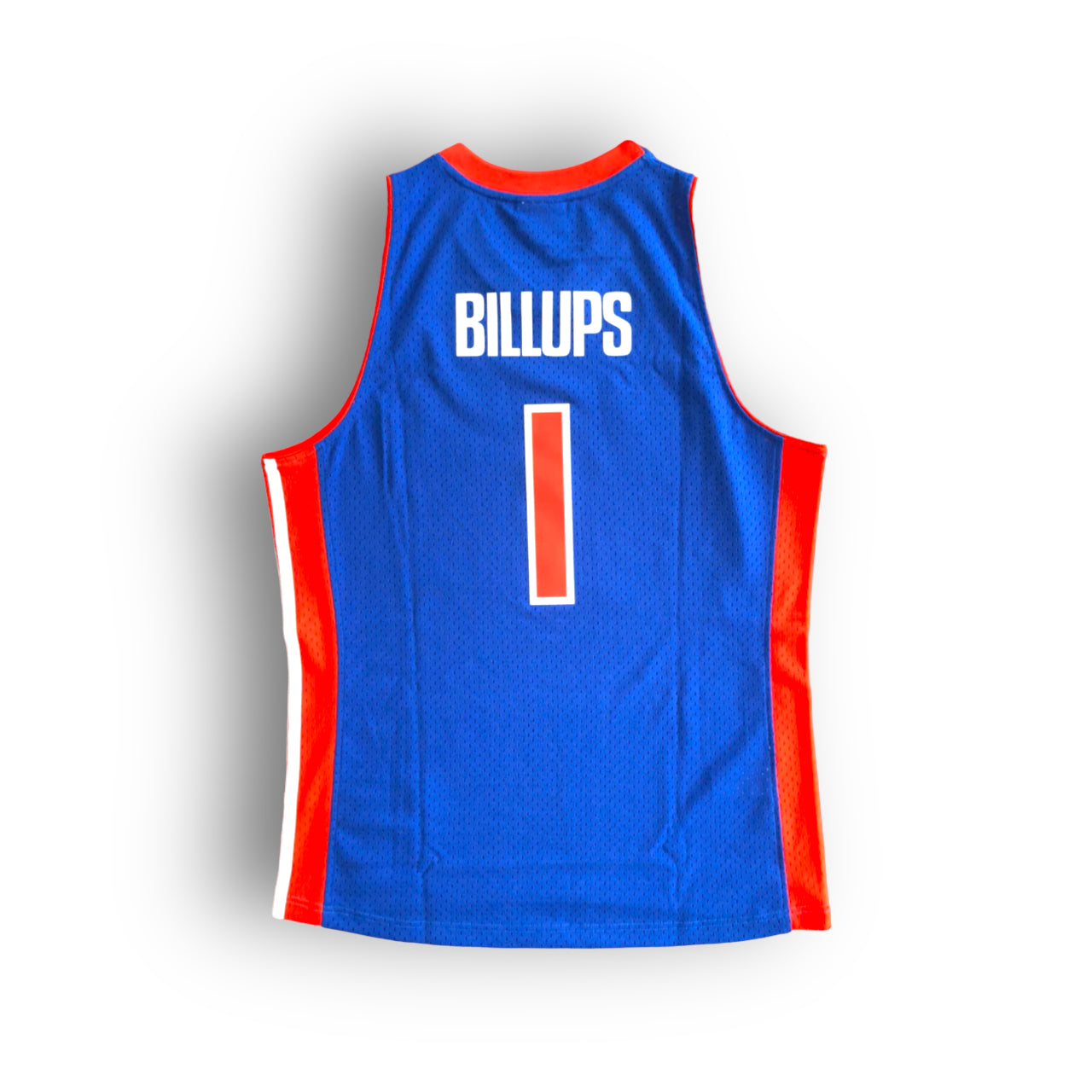 Chauncey 'Mr. Big Shot' Billups Detroit Pistons 2003-2004 Hardwood Classic Away Mitchell & Ness Swingman Jersey - Blue/Red - Hoop Jersey Store