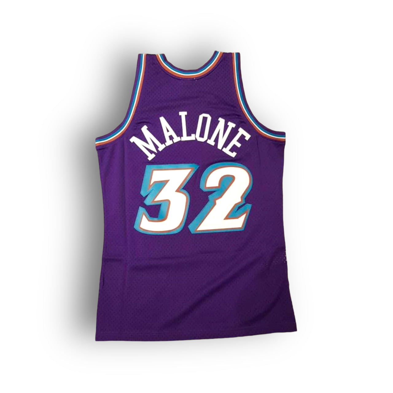 Karl Malone 1996-1997 Utah Jazz Away Mitchell & Ness Swingman Jersey - Purple - Hoop Jersey Store