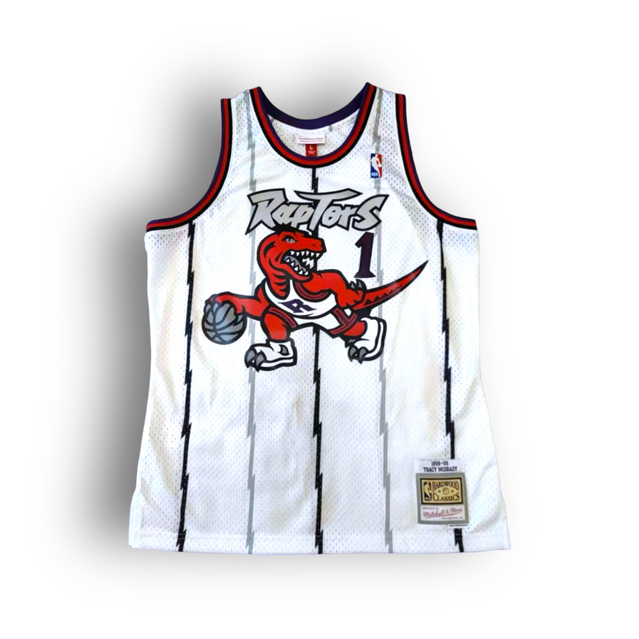 Tracy McGrady 1998-1999 Toronto Raptors Home Mitchell & Ness Swingman Jersey - White - Hoop Jersey Store