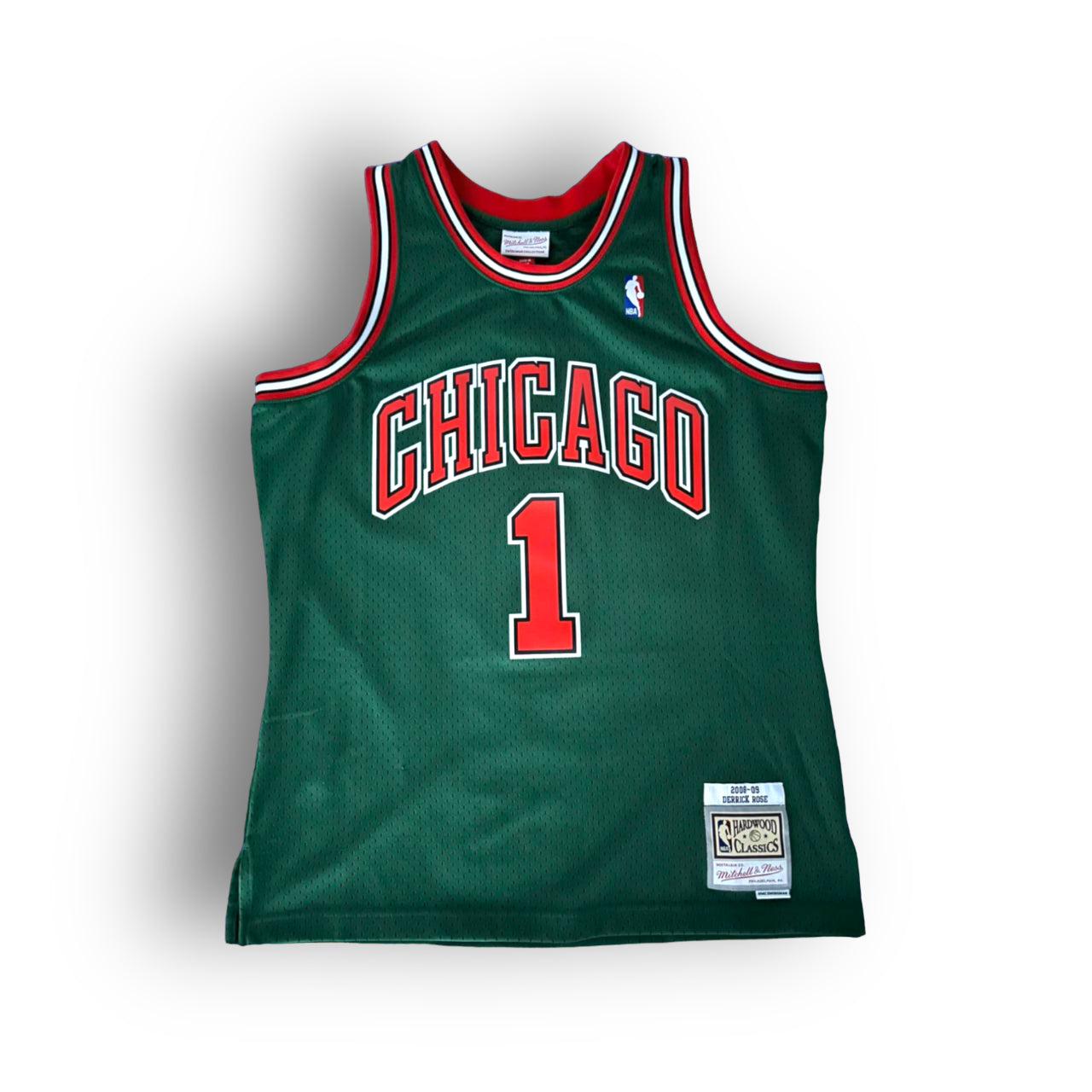 Derrick Rose 2008 2009 Chicago Bulls Inaugural Green Week Mitchell N