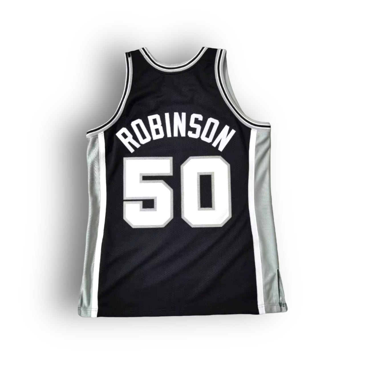 David Robinson 1998-1999 San Antonio Spurs 1999 NBA Finals Edition Away Authentic Mitchell & Ness Jersey - Black - Hoop Jersey Store