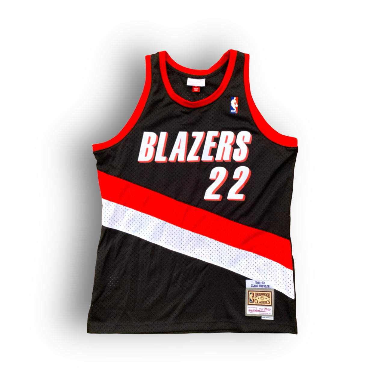 Clyde Drexler 1991-1992 Portland Trail Blazers Away Mitchell & Ness Swingman Jersey - Black - Hoop Jersey Store