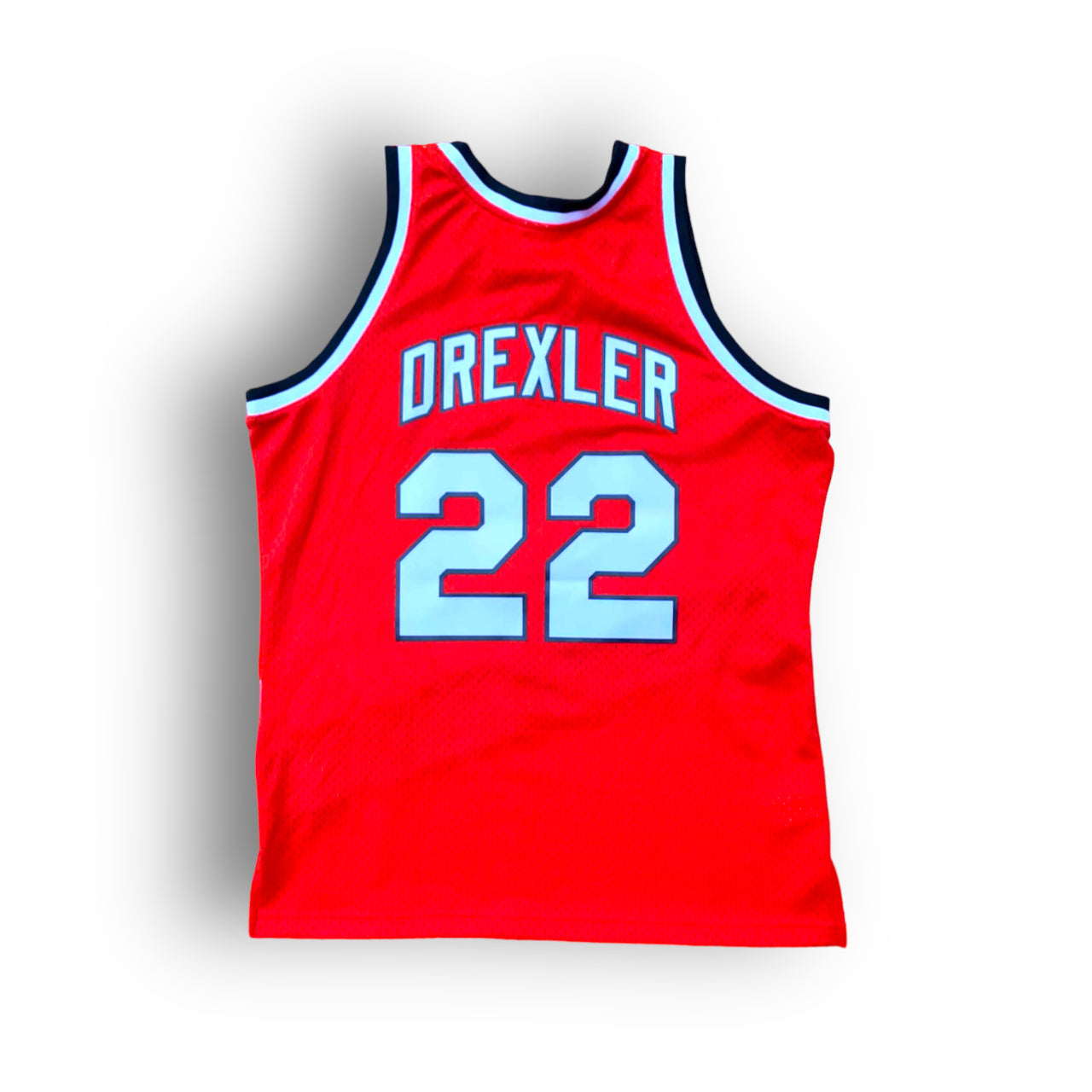 Clyde Drexler 1983-1984 Portland Trail Blazers Alternate Mitchell & Ness Swingman Jersey - Red - Hoop Jersey Store