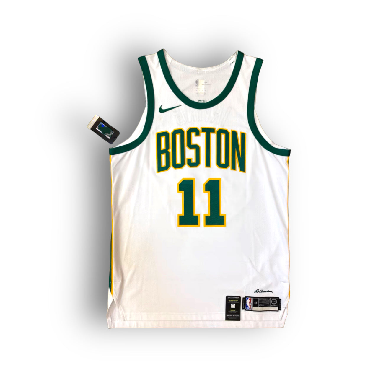 Kyrie Irving Boston Celtics 2018-2019 City Edition Nike Authentic Jersey - Green/White/Yellow - Hoop Jersey Store