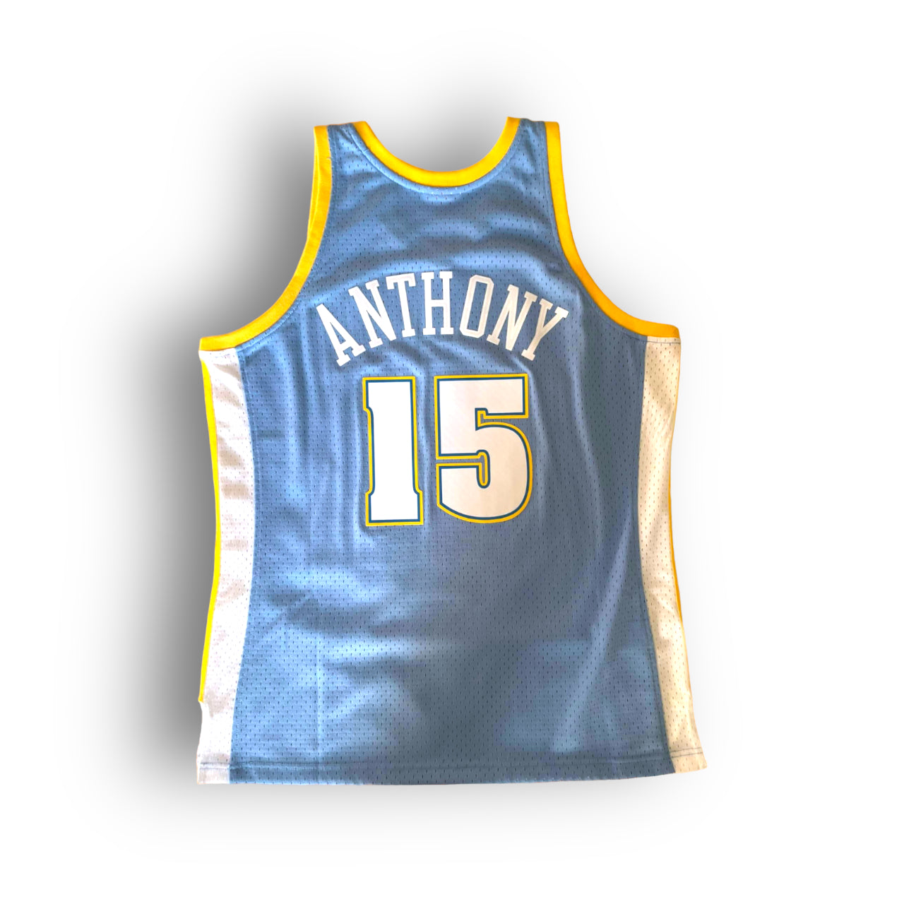 Carmelo Anthony 2006-2007 Denver Nuggets Away Mitchell & Ness Swingman Jersey - Blue - Hoop Jersey Store