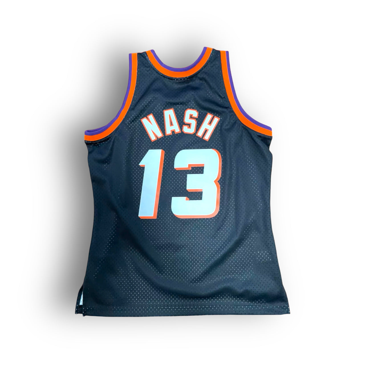 Steve Nash 1996-1997 Phoenix Suns Rookie Year Alternate Mitchell & Ness Swingman Jersey - Black - Hoop Jersey Store