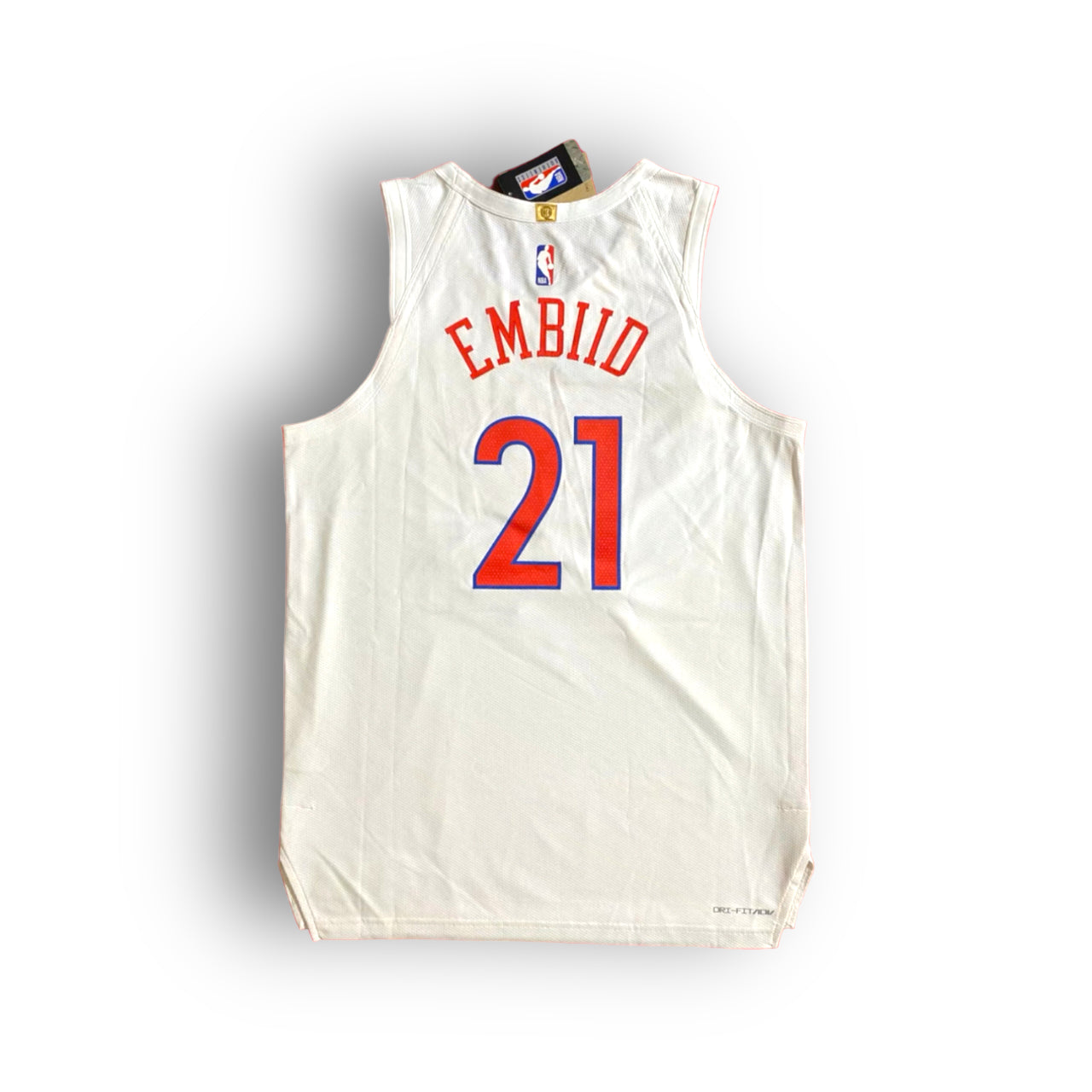 Joel Embiid Philadelphia 76ers 2022-2023 City Edition Nike Authentic Jersey - White/Red - Hoop Jersey Store