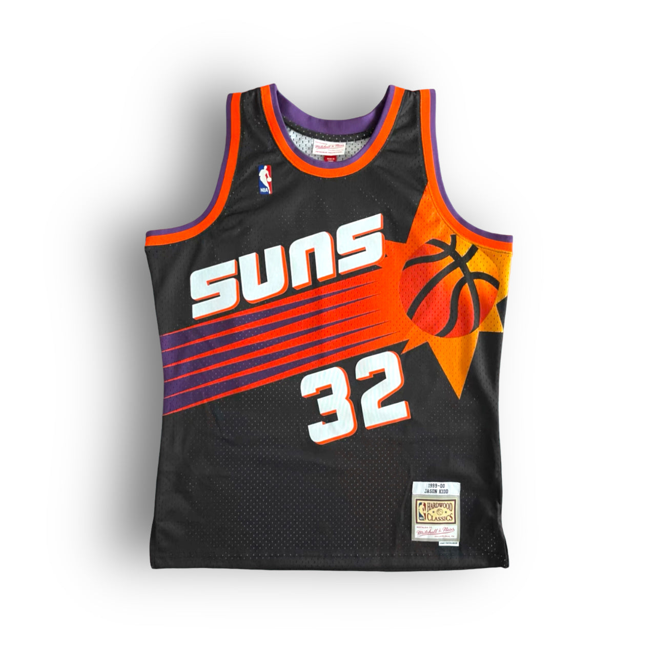 Jason Kidd 1999-2000 Phoenix Suns Alternate Mitchell & Ness Swingman Jersey - Black - Hoop Jersey Store