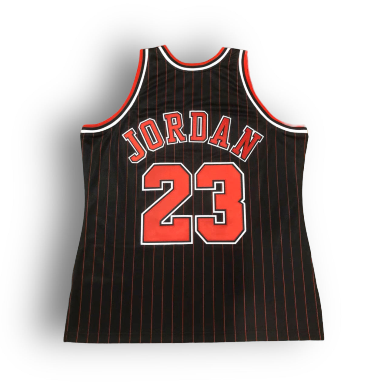 Mitchell & Ness Michael Jordan 95-96 Chicago Bulls 23 3rd Alternate Authentic Jersey - Black & Red - Hoop Jersey Store