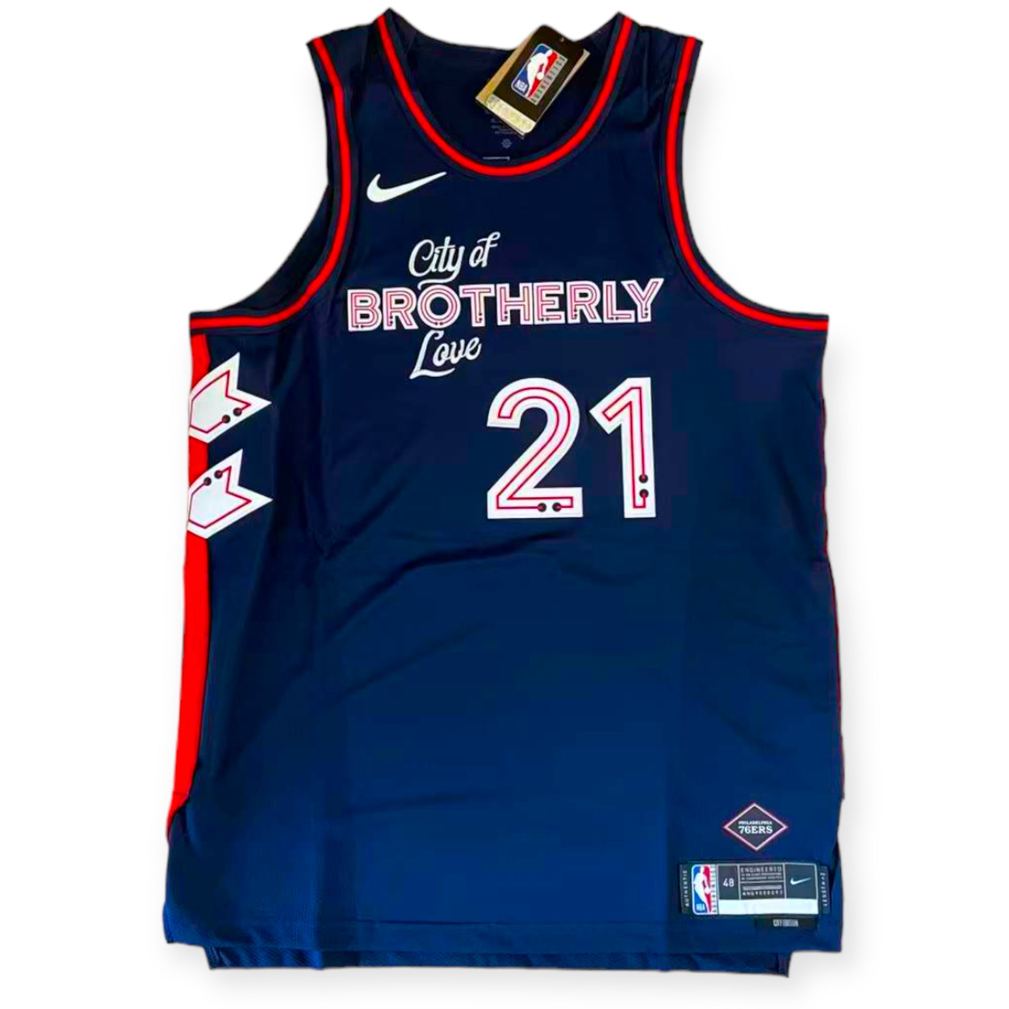 Nike Joel Embiid Philadelphia 76ers 2023-2024 City Edition Authentic Jersey