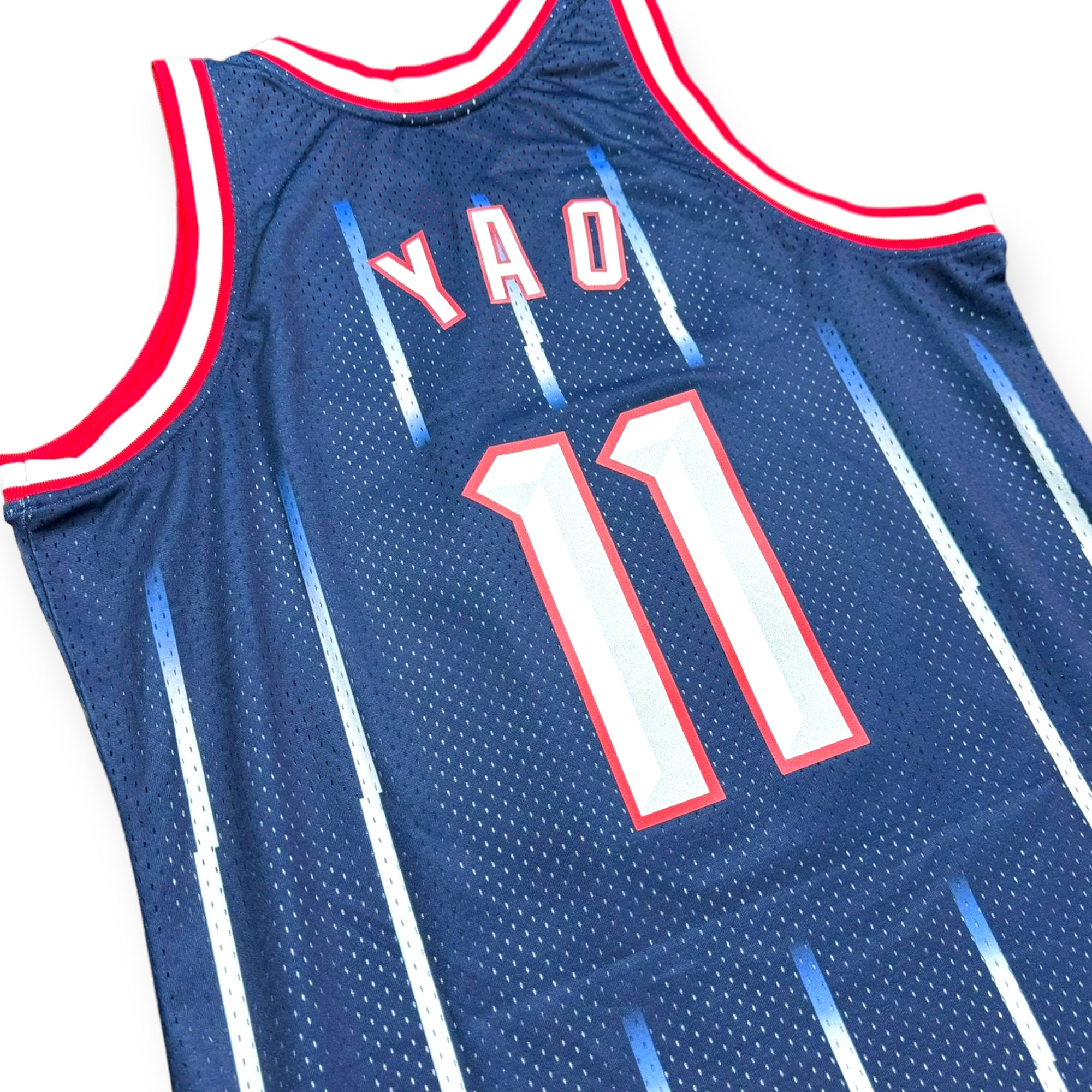 Yao Ming 2002-2003 Houston Rockets Away Rookie Season Mitchell & Ness Swingman Jersey - Navy/Silver