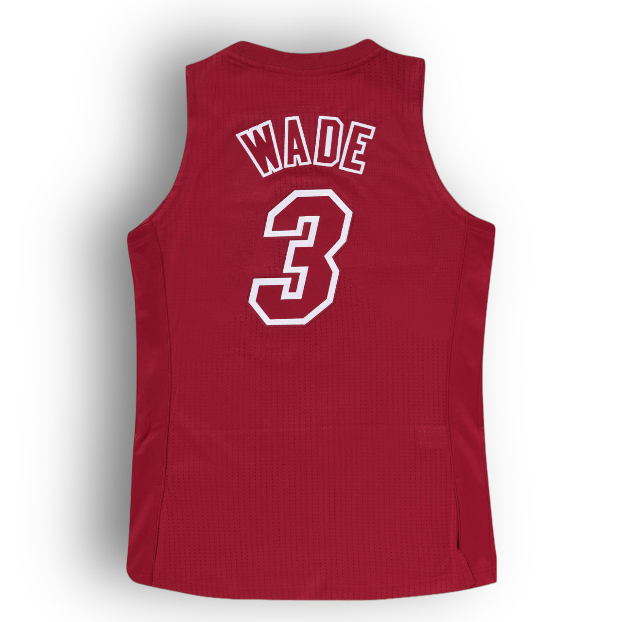 Mitchell and Ness Dwyane Wade Miami Heat 2012 Christmas Game Xmas Big Color Authentic Jersey - Red - Hoop Jersey Store