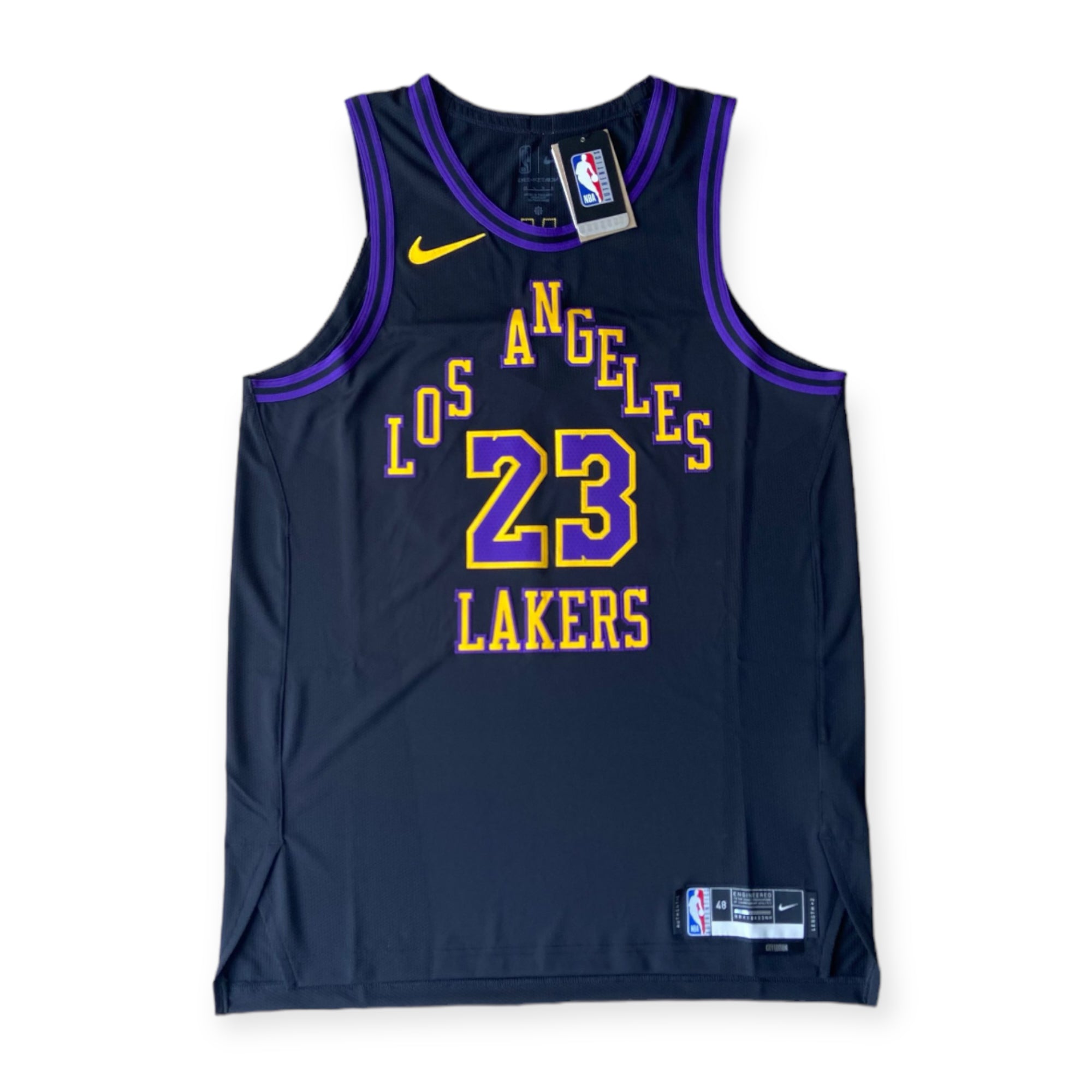 Authentic Nike LeBron James high quality Lakers City Edition