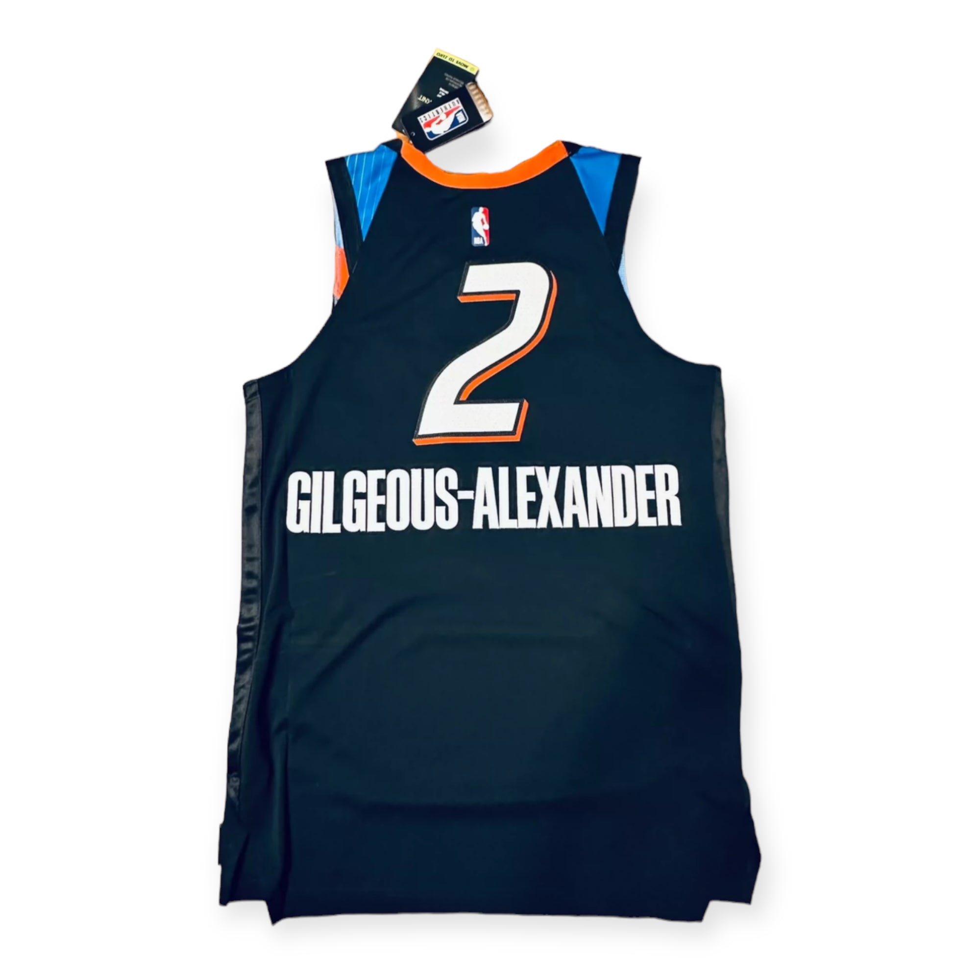 Shai Gilgeous-Alexander Oklahoma City Thunder 2020-2021 City Edition Nike Authentic Jersey - Black/Blue
