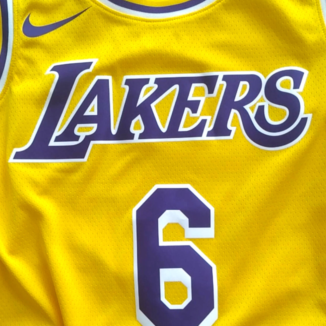 LeBron James Los Angeles Lakers Icon Edition Nike Swingman Jersey - Yellow #6 - Hoop Jersey Store