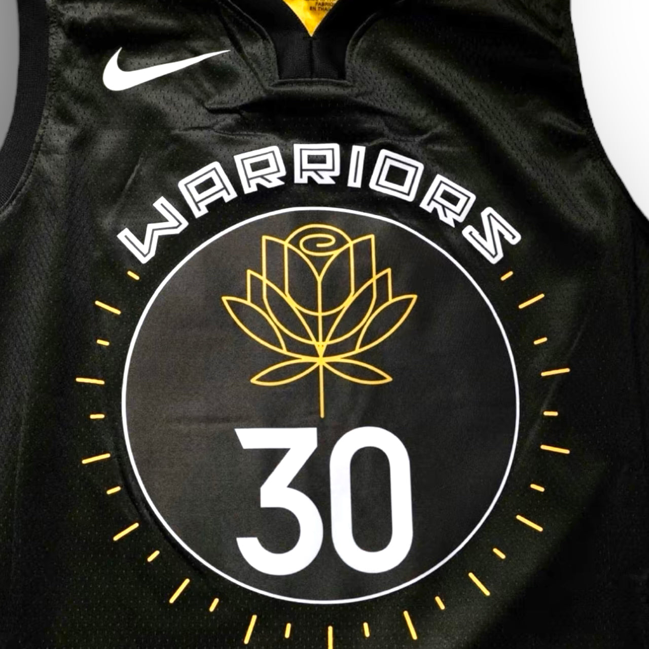 Stephen Curry Golden State Warriors 2022-2023 City Edition Nike Swingman Jersey Black/Yellow - Hoop Jersey Store