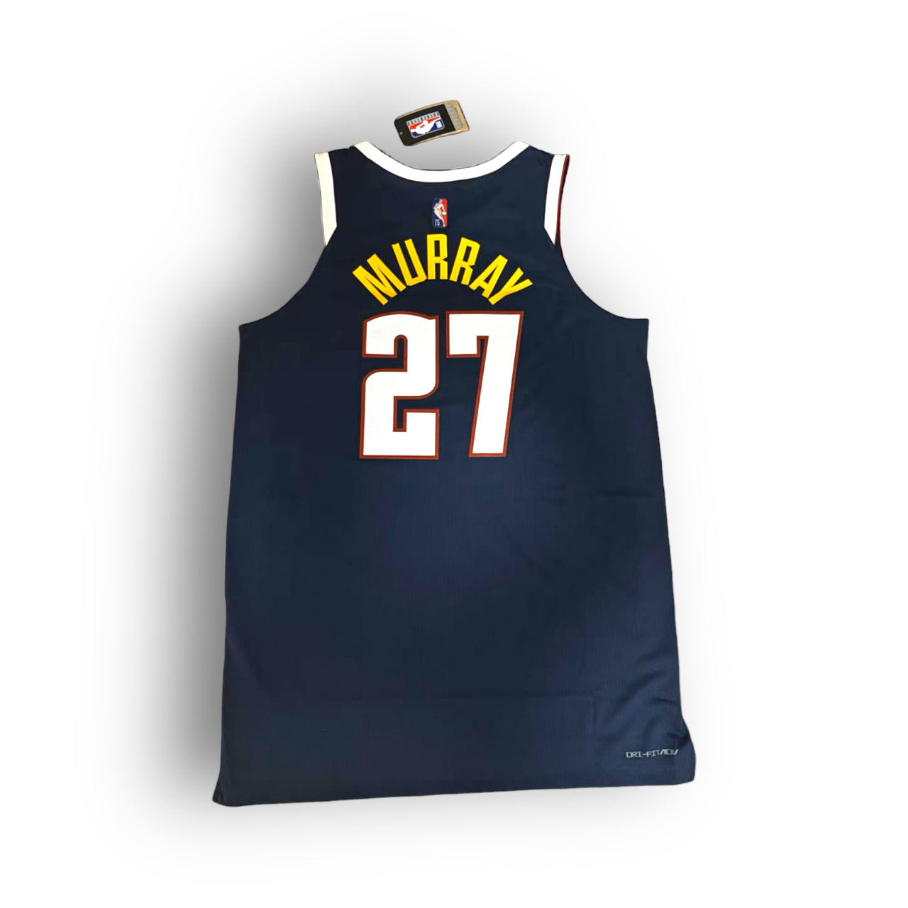 Jamal Murray Denver Nuggets 2021-2022 NBA 75th Anniversary Icon Edition Nike Authentic Jersey - Navy (with "Western Union Patch") - Hoop Jersey Store