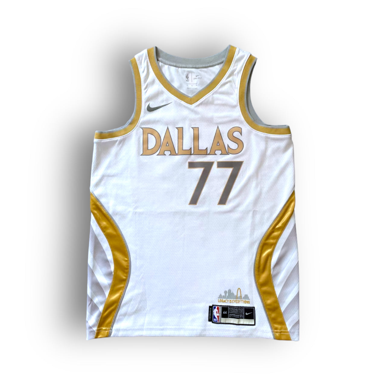 Luka Doncic Dallas Mavericks 2020-2021 City Edition Nike Swingman Jersey - White/Gold