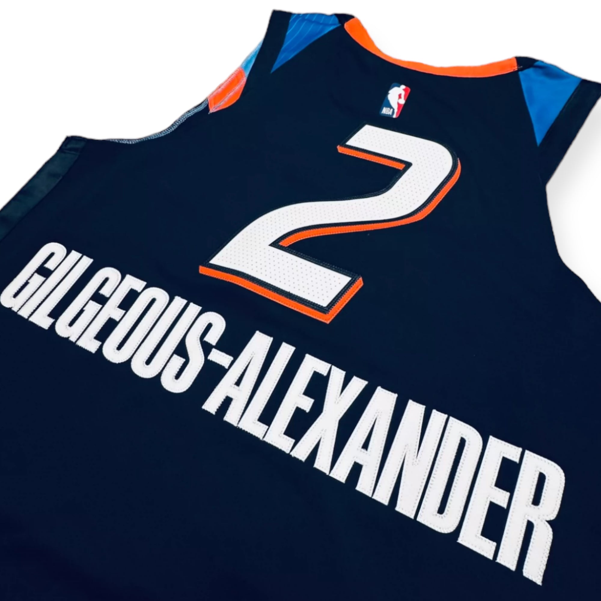 Shai Gilgeous-Alexander Oklahoma City Thunder 2020-2021 City Edition Nike Authentic Jersey - Black/Blue