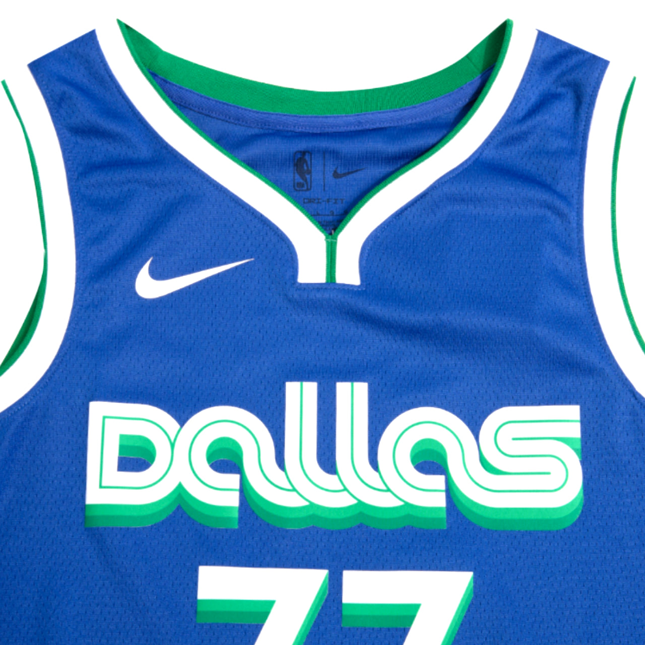 Luka Doncic Dallas Mavericks 2022-2023 City Edition Nike Swingman Jersey Blue/Green - Hoop Jersey Store