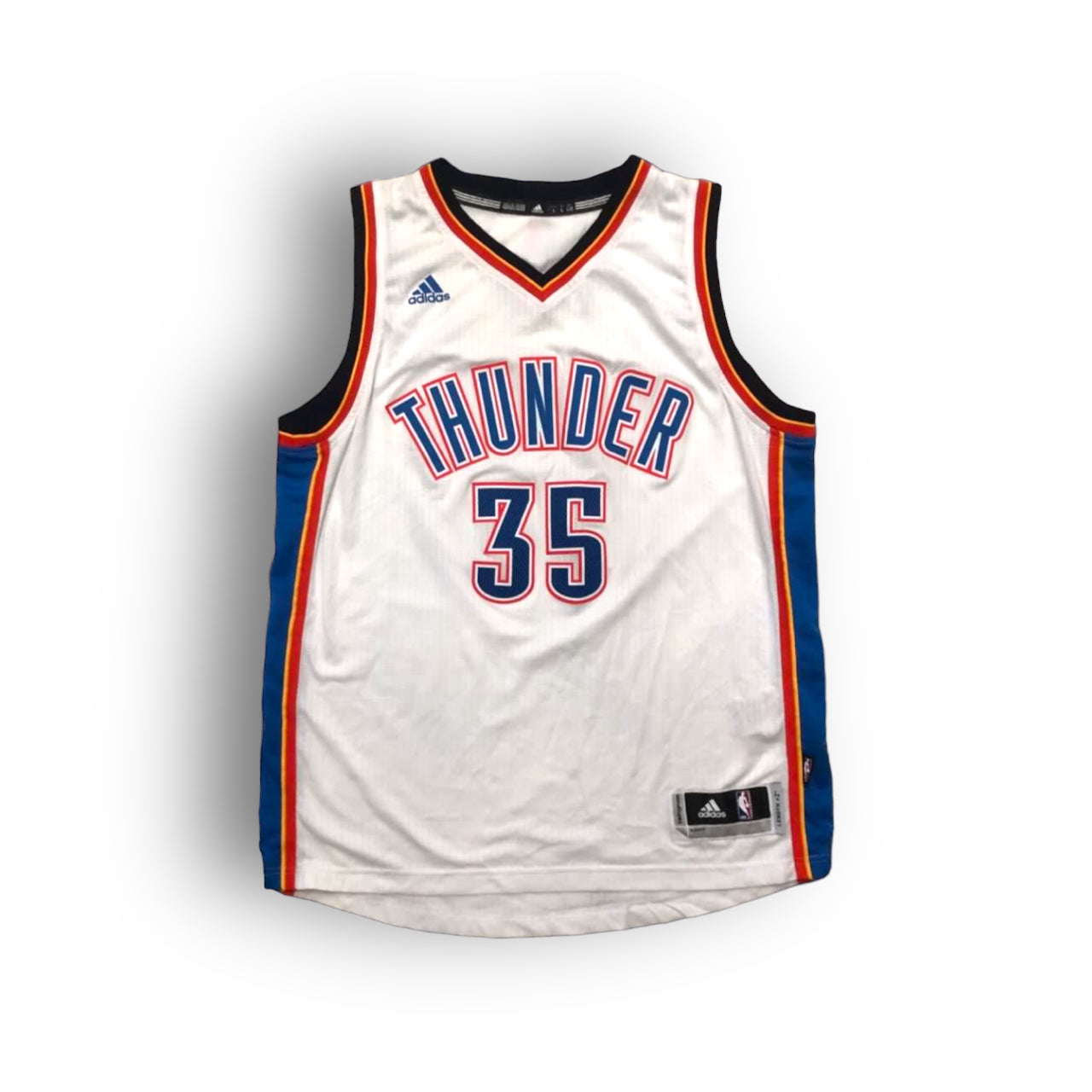 Kevin Durant Oklahoma City Thunder 2013 Home Adidas Swingman Jersey - White - Hoop Jersey Store