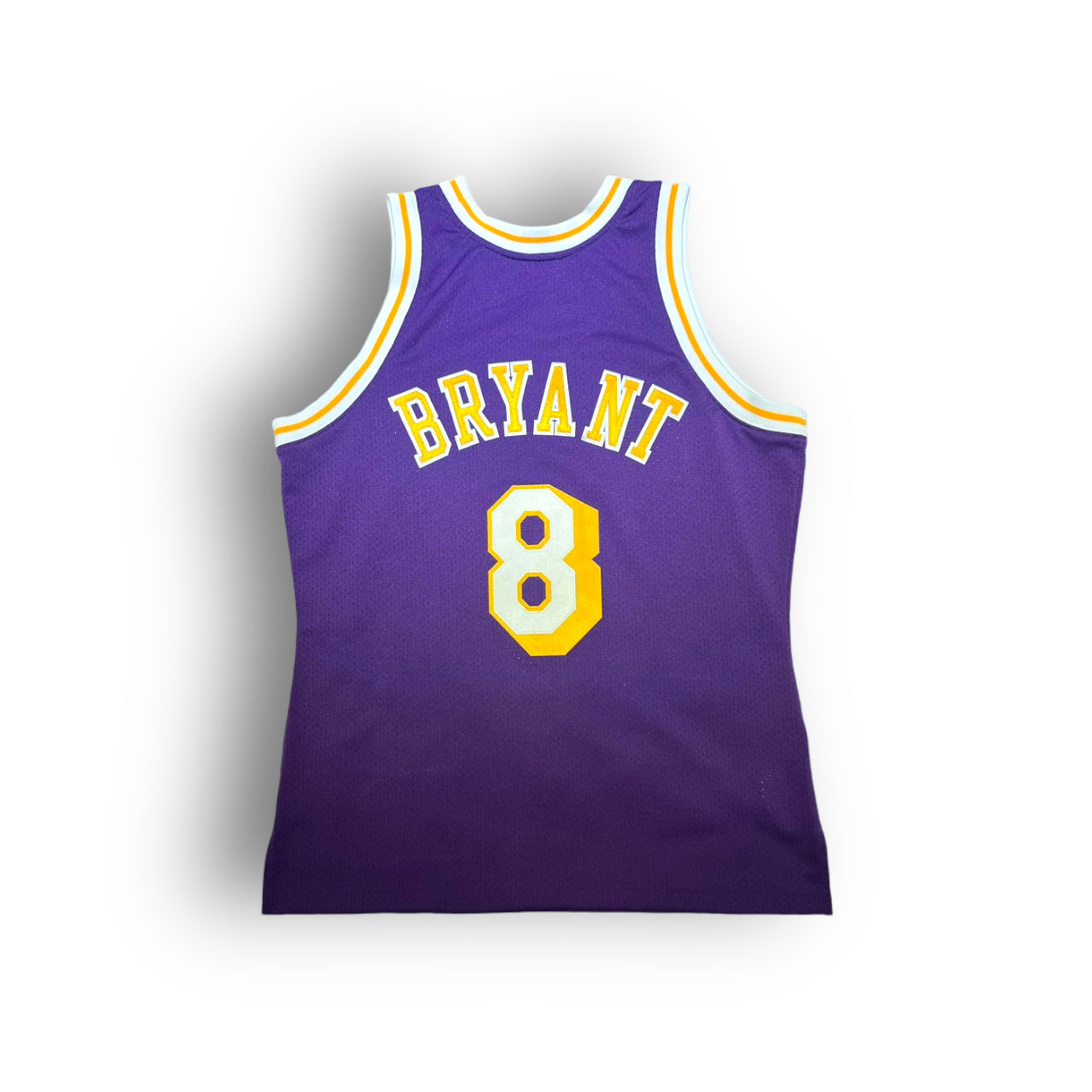 Mitchell and Ness Kobe Bryant Los Angeles Lakers 1996-1997 Rookie Season Away Authentic Jersey - Purple #8 - Hoop Jersey Store