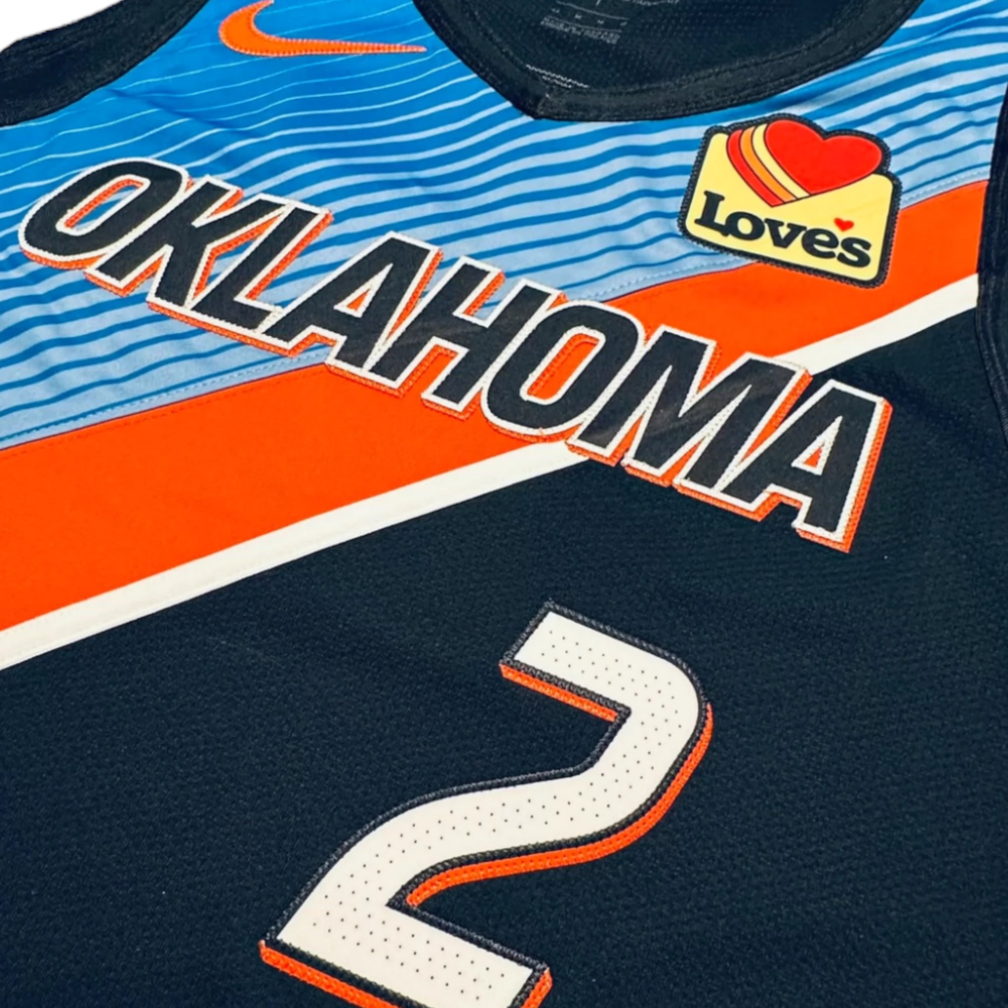 Shai Gilgeous-Alexander Oklahoma City Thunder 2020-2021 City Edition Nike Authentic Jersey - Black/Blue