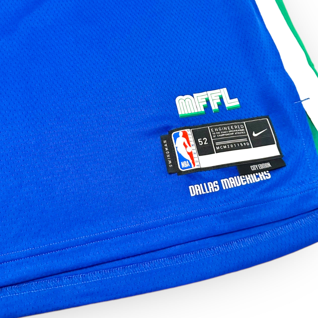 Luka Doncic Dallas Mavericks 2022-2023 City Edition Nike Swingman Jersey Blue/Green - Hoop Jersey Store
