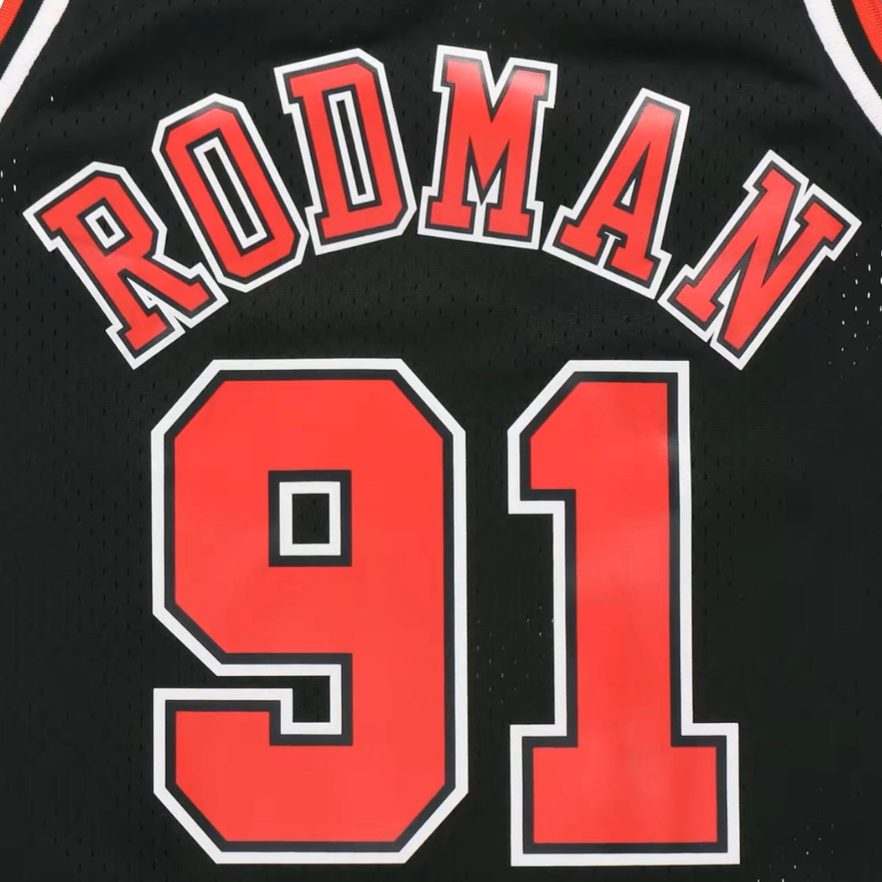 Dennis Rodman 1997-1998 Chicago Bulls Alternate Mitchell & Ness Swingman Jersey - Black - Hoop Jersey Store