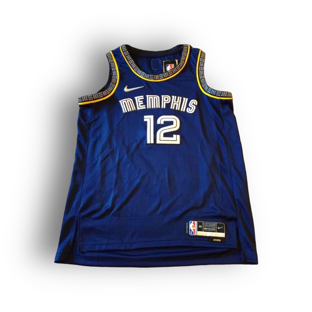 Ja Morant Memphis Grizzlies 2021-2022 City Edition Nike Swingman Jersey Blue - Hoop Jersey Store