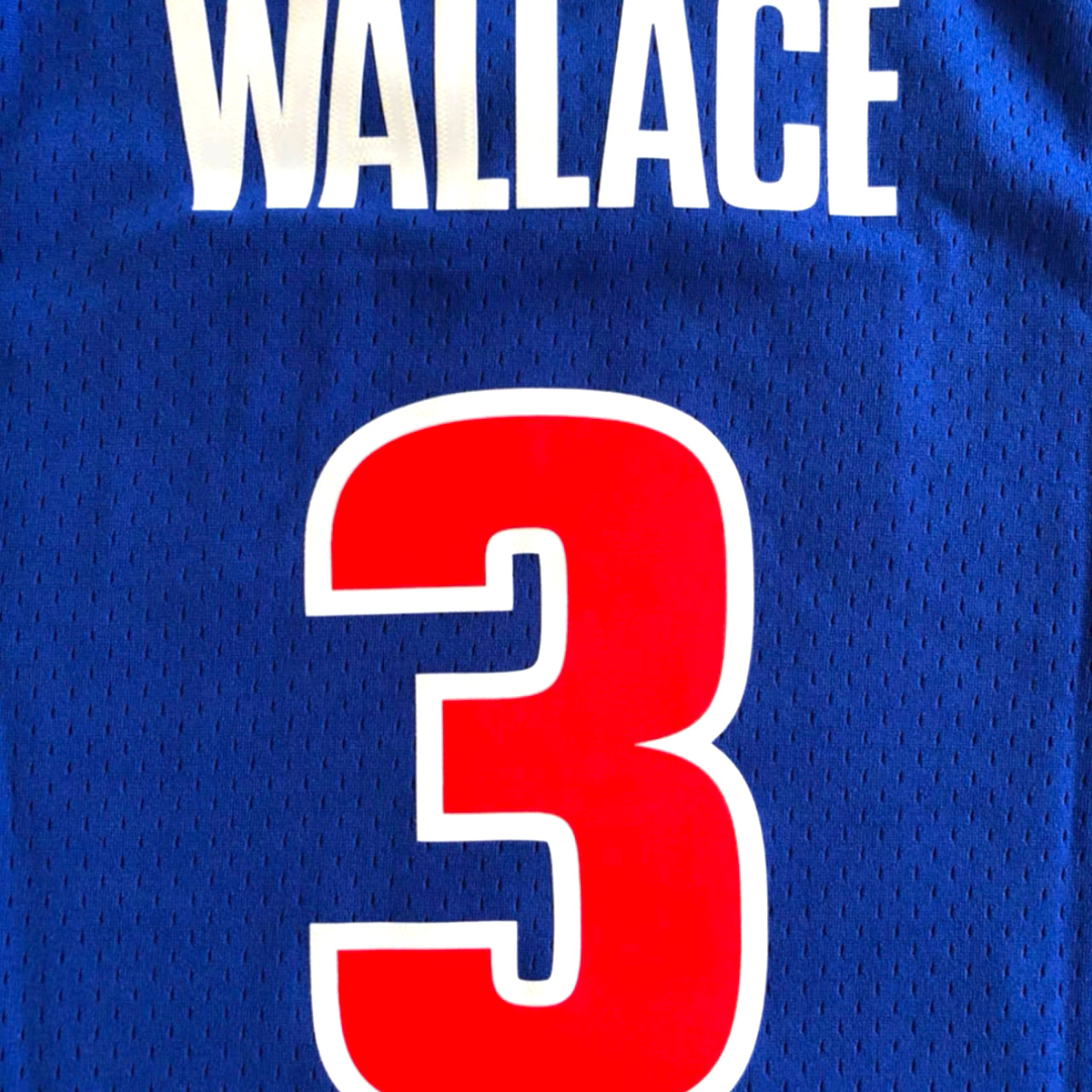 Ben 'Big Ben' Wallace Detroit Pistons 2003-2004 Hardwood Classic Away Mitchell & Ness Swingman Jersey - Blue/Red