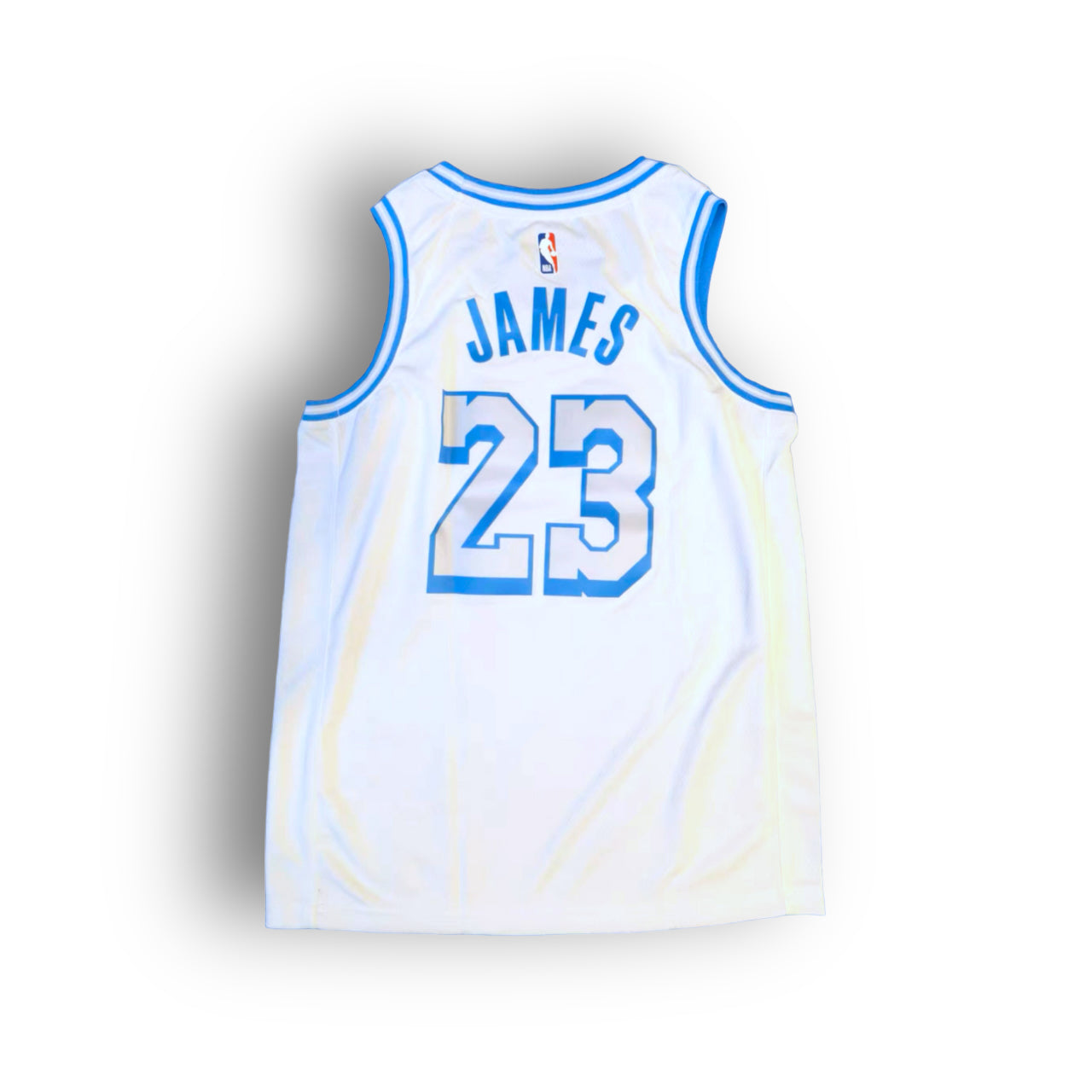 LeBron James Los Angeles Lakers 2020-2021 City Edition Nike Swingman Jersey - White/Blue #23 - Hoop Jersey Store