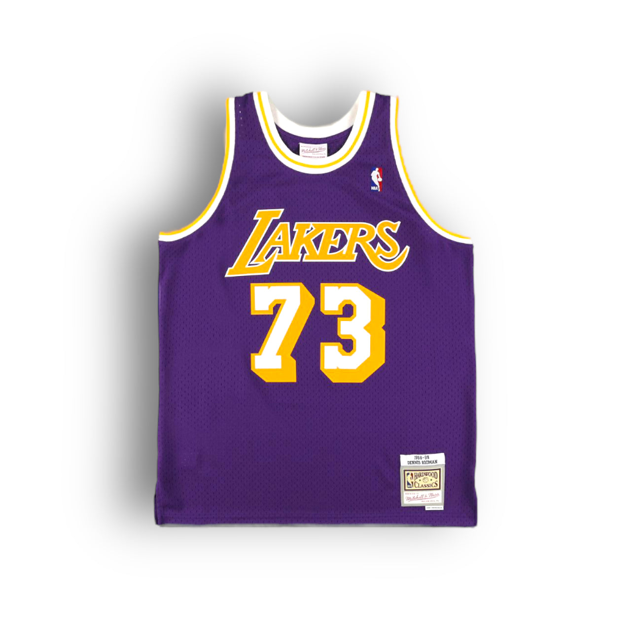 Dennis Rodman Los Angeles Lakers 1998-1999 Hardwood Classic Away Mitchell & Ness Swingman Jersey - Purple