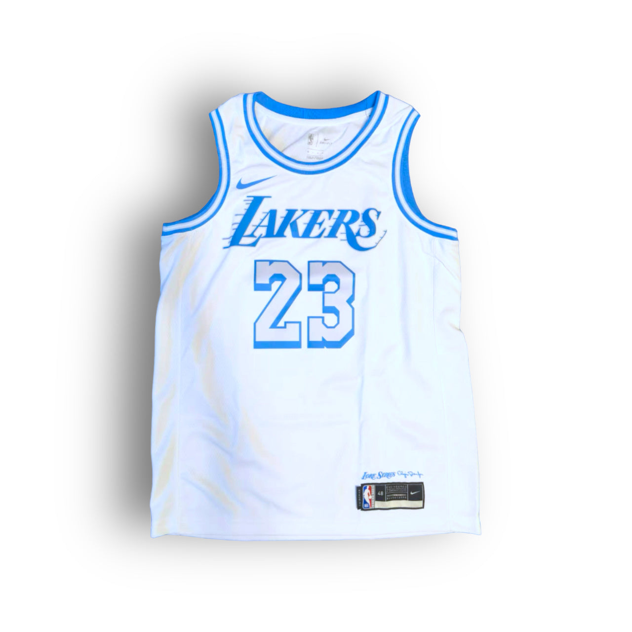 Lebron james laker jersey white online