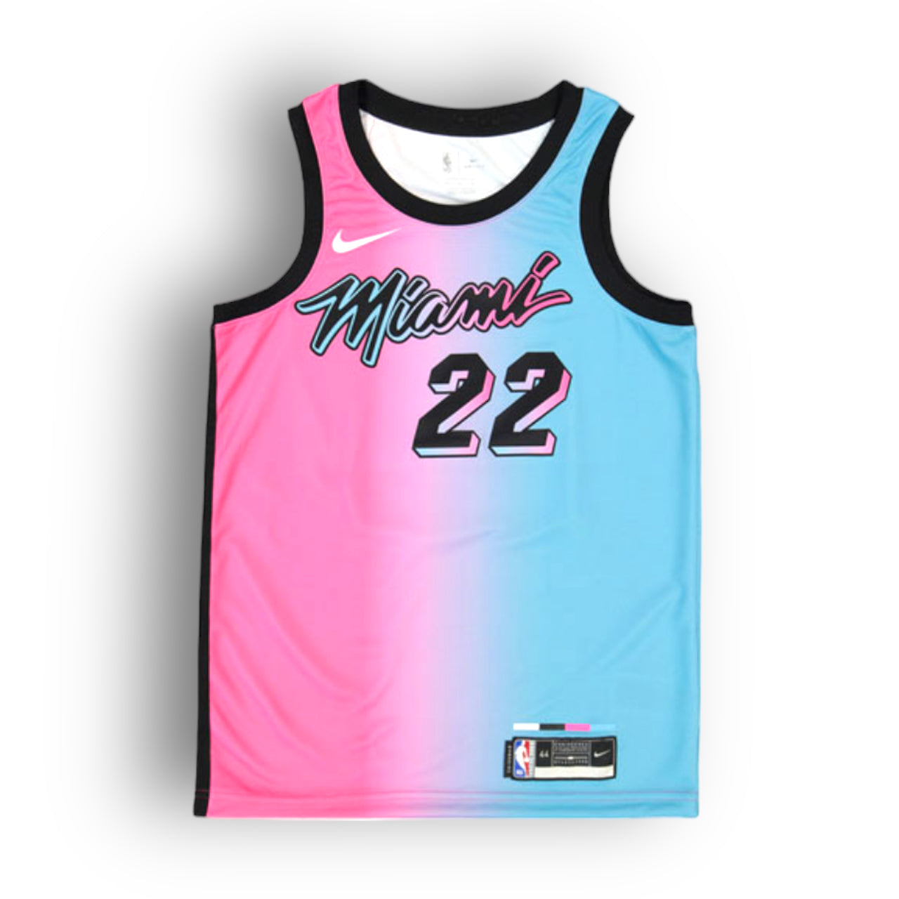Jimmy Butler Miami Heat 2020-2021 Vice City Edition Nike Swingman Jersey - Pink/Blue