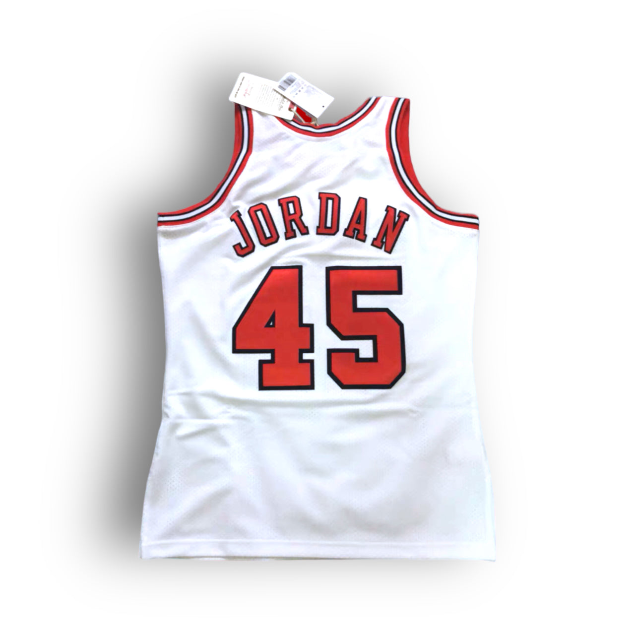 Mitchell & Ness Michael Jordan 94-95 Chicago Bulls 45 Away Authentic Jersey - Red - Hoop Jersey Store