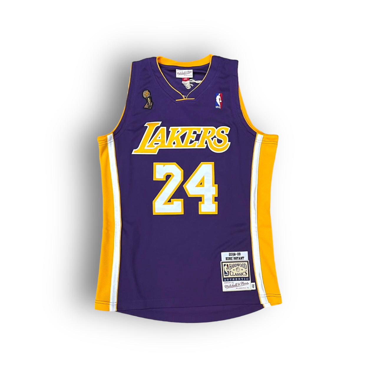 Mitchell and Ness Kobe Bryant Los Angeles Lakers 2008-2009 NBA Finals Away Authentic Jersey - Purple #24 - Hoop Jersey Store
