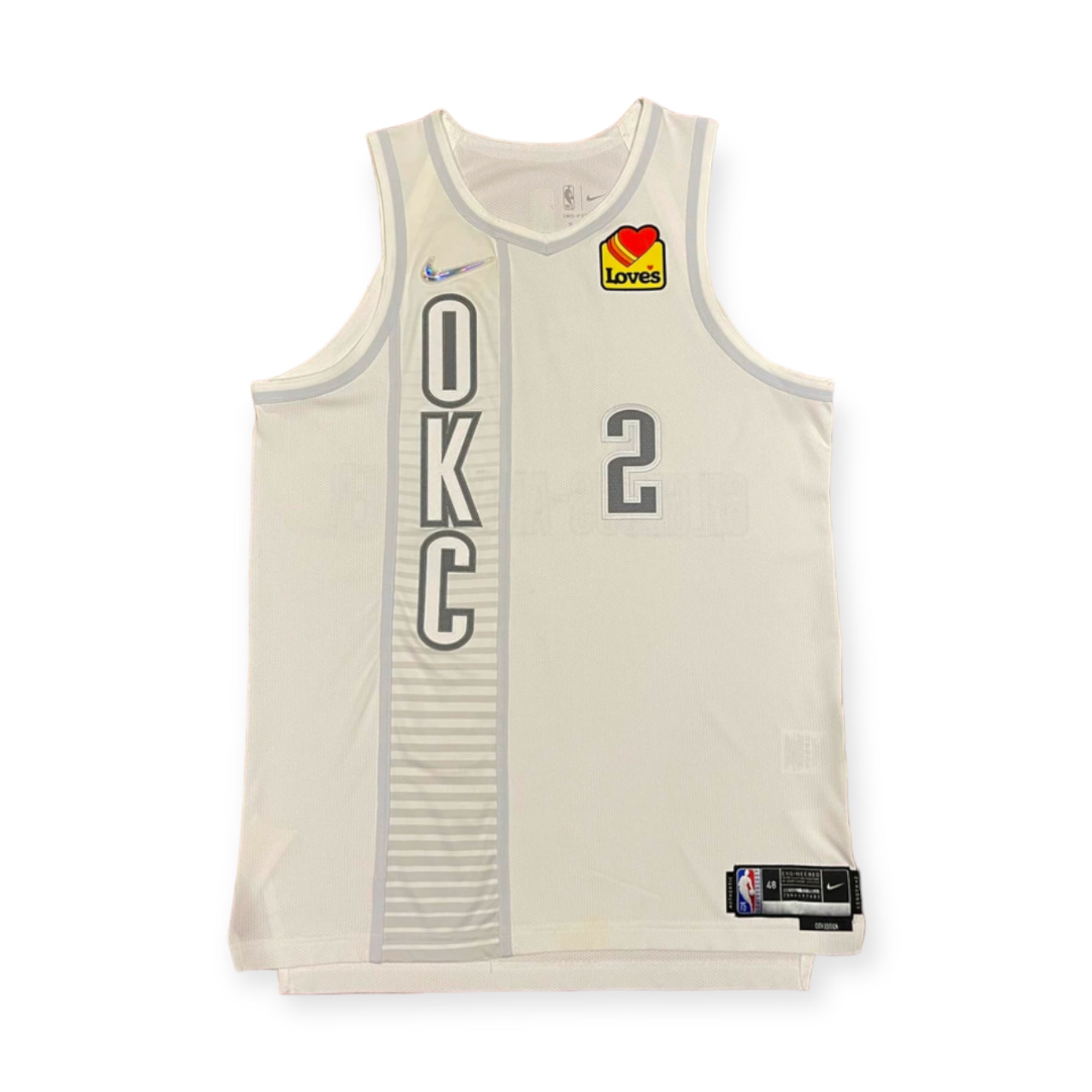 Shai Gilgeous-Alexander Oklahoma City Thunder 2021-2022 City Edition Nike Authentic Jersey - White