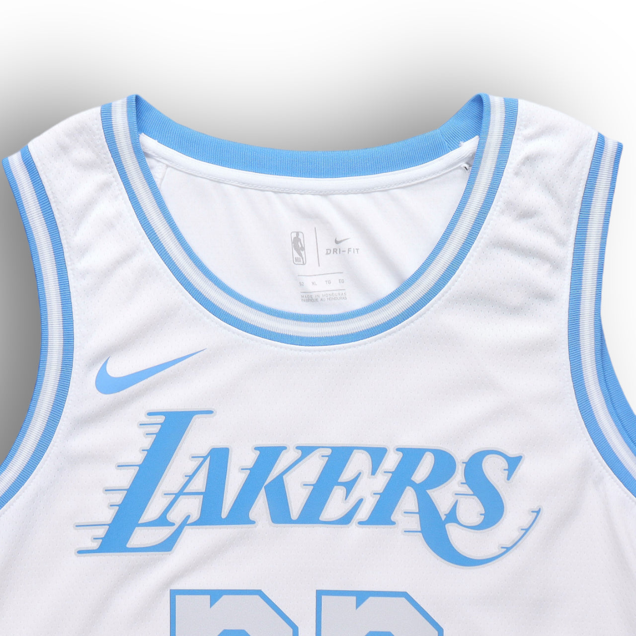 LeBron James Los Angeles Lakers 2020-2021 City Edition Nike Swingman Jersey - White/Blue #23 - Hoop Jersey Store