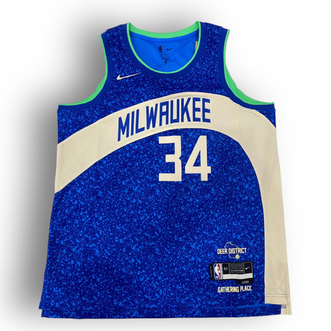 Giannis Antetokounmpo Milwaukee Bucks 2023-2024 City Edition Nike Swingman Jersey - Blue