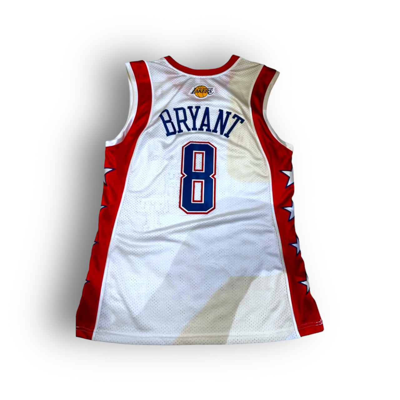 Mitchell and Ness Kobe Bryant Los Angeles Lakers 2004 NBA All-Star Game Western Team Authentic Jersey - White/Red/Blue #8 - Hoop Jersey Store