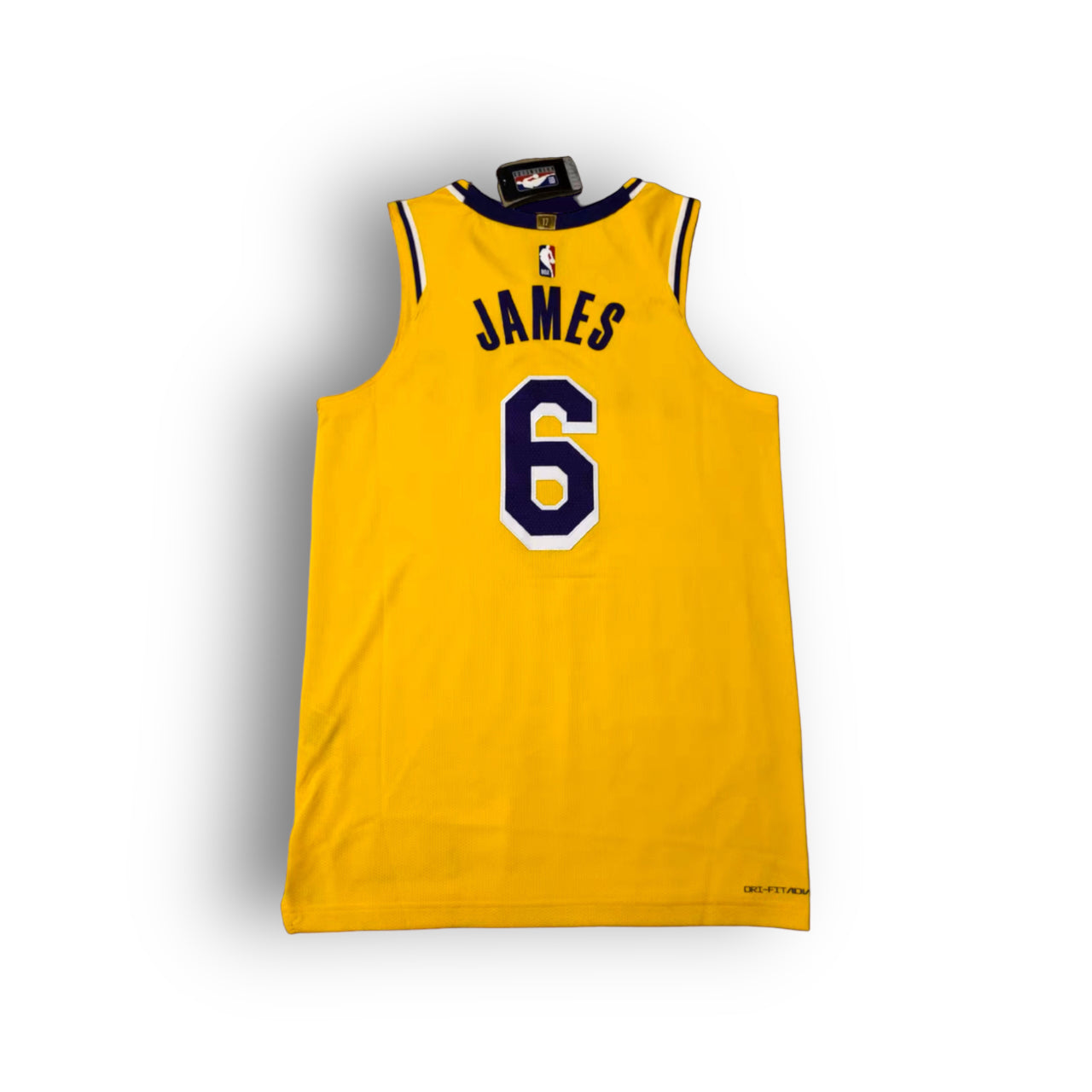 LeBron James Los Angeles Lakers Icon Edition Nike Authentic Jersey - Yellow #6 - Hoop Jersey Store