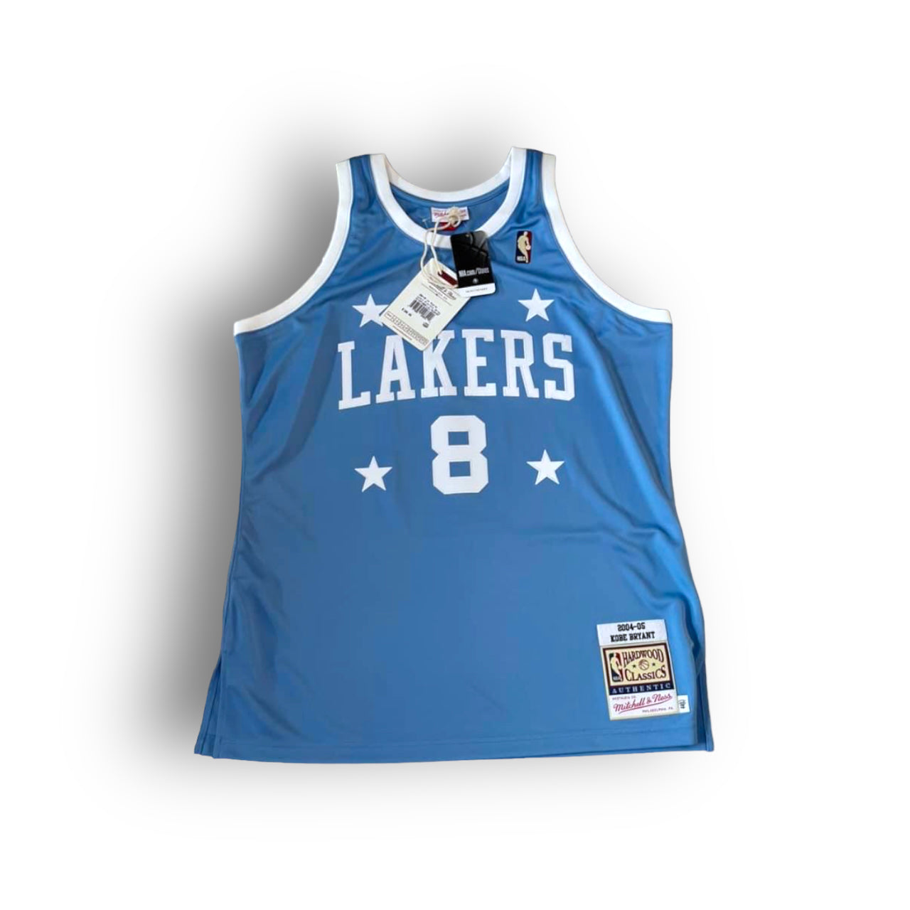 Mitchell and Ness Kobe Bryant Los Angeles Lakers 2004-2005 Hardwood Classic Authentic Jersey - Sky Blue #8 - Hoop Jersey Store